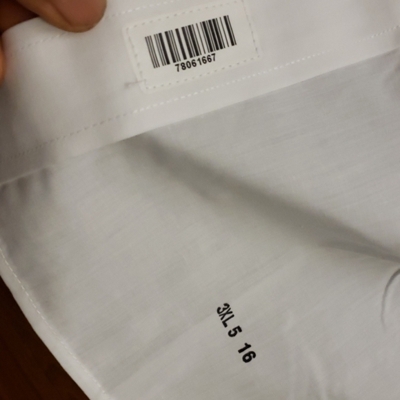FORMAL WHITE LONG SLEEVE SHIRT SZ 3X L5 - Picture 2 of 8